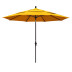 Market Umbrella with Crank Lift - Bronze Finish, Sunflower Yellow, 11 ft.