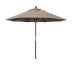 Commercial Grade Umbrella with Hardwood Frame - Taupe, 9 ft.
