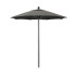 Commercial Grade Umbrella with Manual Lift - Bronze Finish, Charcoal, 7.5 ft.