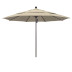 Commercial Grade Umbrella with Manual Lift - Bronze Finish, Antique Beige, 11 ft.