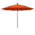 Commercial Grade Umbrella with Manual Lift - Bronze Finish, Melon, 11 ft.