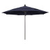 Commercial Grade Umbrella with Manual Lift - Bronze Finish, Navy Blue, 11 ft.