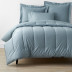 Classic Smooth Wrinkle-Free Sateen Comforter - Blue Shale, Twin