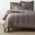 Classic Smooth Wrinkle-Free Sateen Comforter - Cinder, Twin/Twin XL