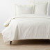 Classic Cool Organic Cotton Percale Bed Duvet Cover - Ivory, Twin/Twin XL