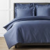 Premium Smooth Supima® Cotton Wrinkle-Free Sateen Duvet Cover - Blue Dusk, Twin/Twin XL