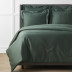 Premium Smooth Supima® Cotton Wrinkle-Free Sateen Duvet Cover - Olive Green, Twin/Twin XL