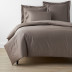 Classic Smooth Wrinkle-Free Sateen Bed Duvet Cover - Cinder, Twin/Twin XL