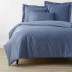 Classic Smooth Wrinkle-Free Sateen Bed Duvet Cover - Infinity Blue, Twin/Twin XL