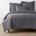 Classic Smooth Wrinkle-Free Sateen Bed Duvet Cover - Stone Gray, Twin/Twin XL
