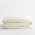 Classic Smooth Sateen Bed Duvet Cover - Ivory, Twin/Twin XL