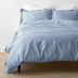 Classic Smooth Rayon Made From Bamboo Sateen Bed Duvet Cover - Misty Blue, Twin/Twin XL