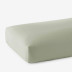 Classic Smooth Wrinkle-Free Sateen Fitted Bed Sheet - Laurel Green, Twin