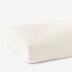 Classic Smooth Rayon Made From Bamboo Sateen Fitted Bed Sheet - Ivory, Twin