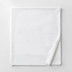 Classic Smooth Organic Cotton Sateen Flat Bed Sheet - White, Twin