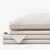 Premium Cool Supima® Cotton Percale Bed Sheet Set - Oatmeal, Twin