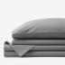 Premium Cool Supima® Cotton Percale Bed Sheet Set - Pewter, Twin