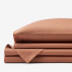 Classic Smooth Wrinkle-Free Sateen Bed Sheet Set - Caramel, Twin