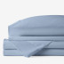 Classic Smooth Rayon Made From Bamboo Sateen Bed Sheet Set - Misty Blue, Twin