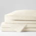 Classic Smooth Sateen Bed Sheet Set - Ivory, Twin