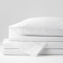 Classic Smooth Sateen Bed Sheet Set - White, Twin