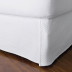 Madelyn Egyptian Cotton Matelassé 14 in. Drop Bed Skirt - White