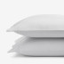 Premium Cool Supima® Cotton Percale Pillowcases - Pearl Gray, Standard