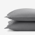 Premium Cool Supima® Cotton Percale Pillowcases - Pewter, Standard