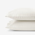 Premium Smooth Supima® Cotton Wrinkle-Free Sateen PIllowcase Set - Ivory, Standard
