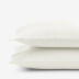 Classic Cool Organic Cotton Percale Pillowcases - Ivory, Standard