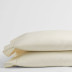 Classic Smooth Organic Cotton Sateen Pillowcases - Ivory, Standard