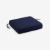 Replacement Boxed Edge Chair Cushion - Navy, 16 in. x 15 in.