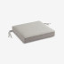 Replacement Boxed Edge Chair Cushion - Silver, 16 in. x 15 in.