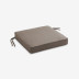 Replacement Boxed Edge Chair Cushion - Taupe, 16 in. x 15 in.