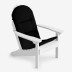 Adirondack Chair Cushion - Black
