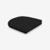 Contoured Chair Cushion - Black, 16 in. x 15 in.