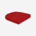 Contoured Chair Cushion - Jockey Red, 16 in. x 15 in.