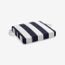 Replacement Boxed Edge Chair Cushion - Cabana Navy, 16 in. x 15 in.