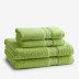 Turkish Cotton 4 Piece Bath Towel Set - Field Green