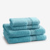 Turkish Cotton 4 Piece Bath Towel Set - Lagoon