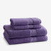 Turkish Cotton 4 Piece Bath Towel Set - Purple