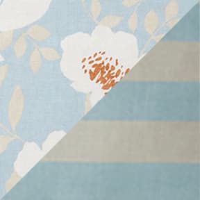 Floral Blue/ Stripe Blue
