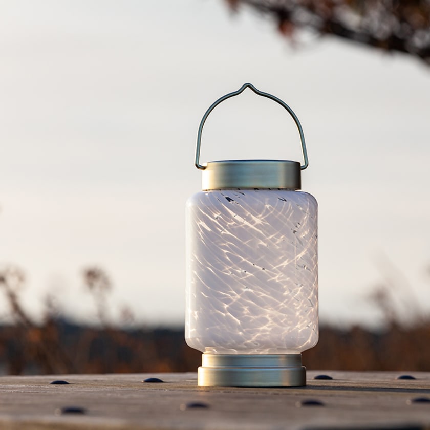 Boaters Glass Solar Outdoor Lantern