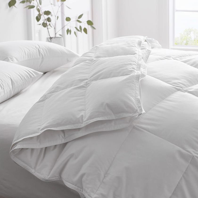 Premium 3-in-1 Down Comforter - White, Queen