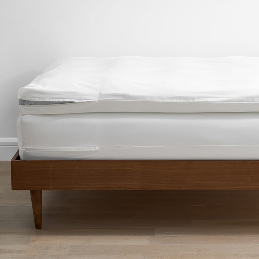 Organic Cotton Sateen Featherbed Protector