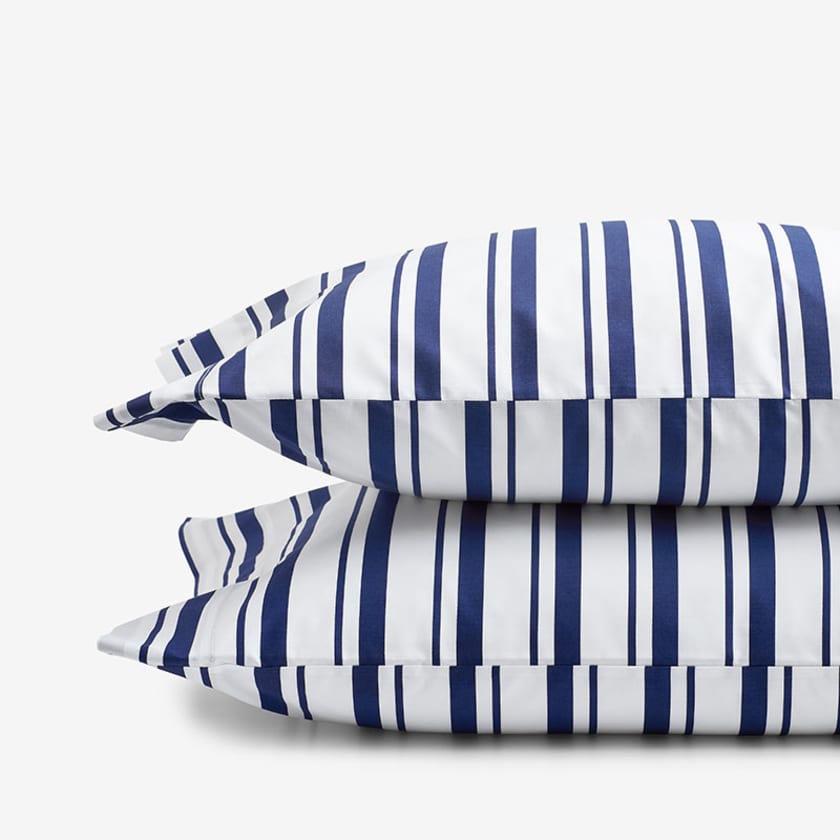 Stripe Classic Cool Organic Cotton Percale Pillowcases