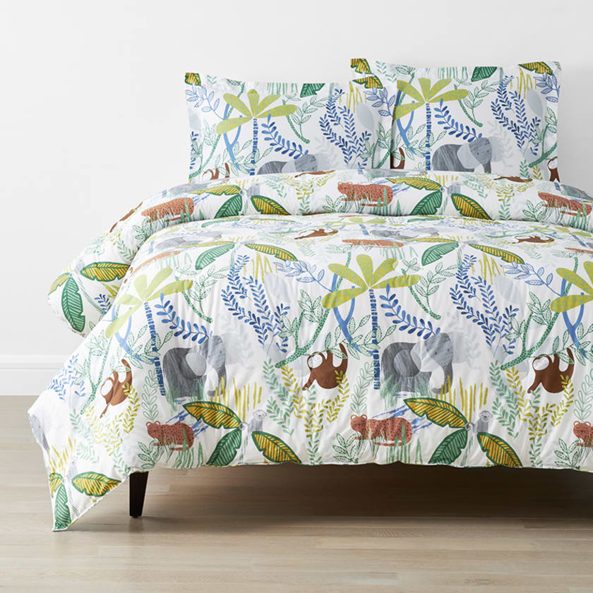 Jungle Classic Cool Organic Cotton Percale Comforter Set
