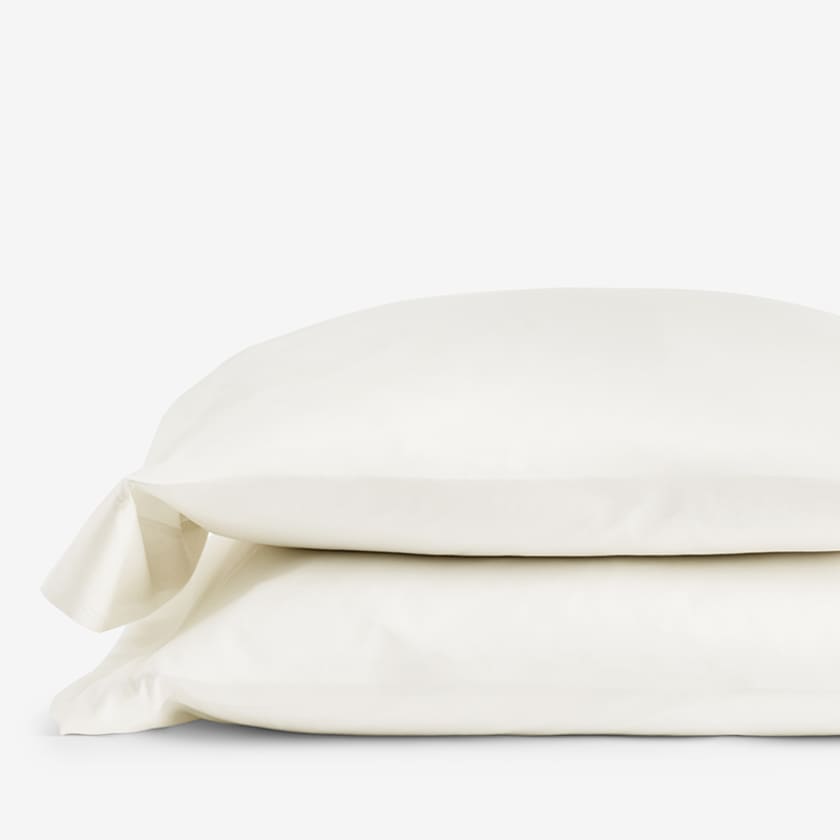Premium Smoth TENCEL™ Lyocell Sateen Pillowcases - Ivory, Standard