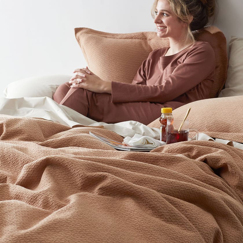 Pelham Organic Cotton Sham - Clay