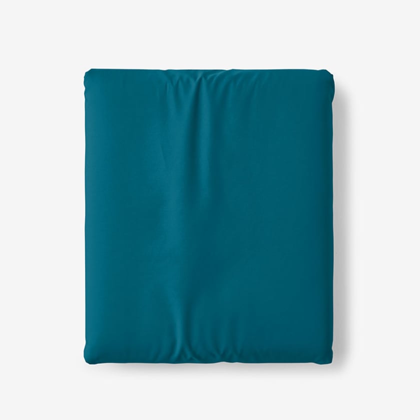 Classic Cool Cotton Percale Fitted Bed Sheet  - Teal, Twin
